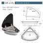 Stainless Steel Sink with Tempered Glass Lid 480*480*145mm GR-610L Boat Caravan