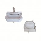 537.5*312.5*185mm Folding White Acrylic Sink GR-Y551 Boat Caravan RV Camper