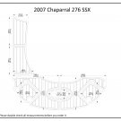 2007 Chaparral 276 SSX Swim Step Transom Boat EVA Faux Foam Teak Deck Floor Pad