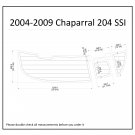 2004-2009 Chaparral 204 SSI Swim Platform Boat EVA Faux Foam Teak Deck Floor Pad