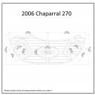 2006 Chaparral 270/276 Signature Swim Platform Boat EVA Faux Foam Teak Deck Floor Pad