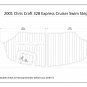 2001 Chris Craft 328 Express Cruiser Swim Step Boat EVA Faux Teak Deck Floor Pad