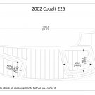 2002 Cobalt 226 Swim Step Platform Boat EVA Faux Foam Teak Deck Floor Pad