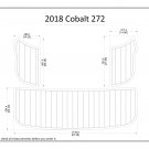 2018 Cobalt 272 Swim Step Transom Boat EVA Faux Foam Teak Deck Floor Pad