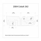 2004 Cobalt 262 Swim Platform Pad 1/4" 6mm Boat EVA Teak Decking