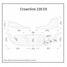 Crownline 230 EX Swim Platform Boat EVA Faux Foam Teak Deck Floor Pad