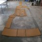 2009 Formula 240 BR Swim Step Cockpit Boat EVA Faux Foam Teak Deck Floor Pad