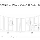 2005 Four Winns Vista 288 Swim Step Boat EVA Faux Foam Teak Deck Floor Pad