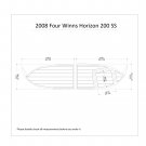 2008 Four Winns Horizon 200SS Swim Platform Boat EVA Faux Foam Teak Deck Floor