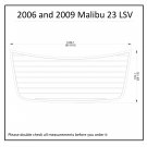 2006-2009 Malibu 23 LSV Swim Platform Boat EVA Faux Foam Teak Deck Floor Pad