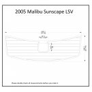 2005 Malibu Sunscape LSV Swim Platform Boat EVA Faux Foam Teak Deck Floor Pad