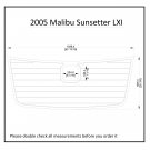 2005 Malibu Sunsetter LXI Swim Platform Boat EVA Faux Foam Teak Deck Floor Pad