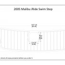 2005 Malibu iRide Swim Step Platform Boat EVA Faux Foam Teak Deck Floor Pad