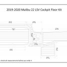 2019-2020 Malibu 22 LSV Cockpit Floor Kit Boat EVA Faux Foam Teak Deck Floor Pad
