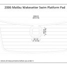 2006 Malibu Wakesetter Swim Platform Boat EVA Faux Foam Teak Deck Floor Pad