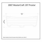2007 MasterCraft 197 Prostar Swim Platform Boat EVA Faux Foam Teak Deck Floor
