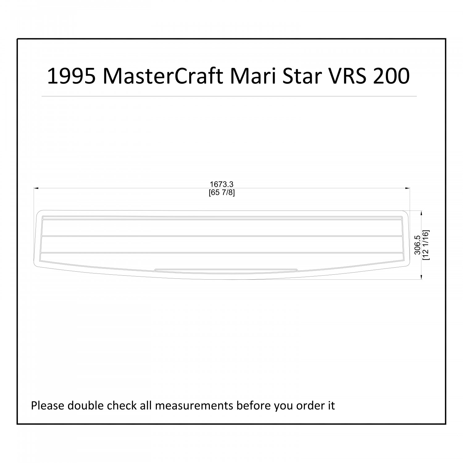 1995-2000 MasterCraft Mari Star VRS 200 Swim Platform Boat EVA Faux Teak Deck Floor