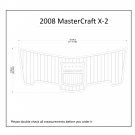 2008 MasterCraft X-2 Swim Platform Boat EVA Faux Foam Teak Deck Floor Pad