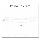 2008 MasterCraft X-35 Swim Platform Boat EVA Faux Foam Teak Deck Floor Pad