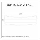 2000 MasterCraft X-STAR Swim Platform Boat EVA Faux Foam Teak Deck Floor Pad