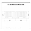 2004 MasterCraft X-Star Swim Platform Boat EVA Faux Foam Teak Deck Floor Pad
