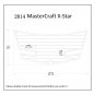 2014 MasterCraft X-Star Swim Platform Boat EVA Faux Foam Teak Deck Floor Pad