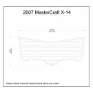 2007 MasterCraft X-14 Swim Platform Boat EVA Faux Foam Teak Deck Floor Pad