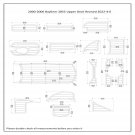 2000-2006 Bayliner 2855 Upper Deck Pads Boat EVA Faux Foam Teak Deck Floor Pad