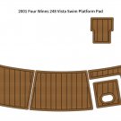 2001 Four Winns 248 Vista Swim Platform Boat EVA Faux Foam Teak Deck Floor Pad