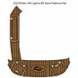 2010 Rinker 246 Captiva BR Swim Platform Boat EVA Foam Teak Deck Floor Pad Mat