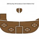 2000 Sea Ray 340 Sundancer Swim Platform Pad Boat EVA Foam Teak Deck Floor Mat
