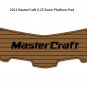 2011 MasterCraft X-25 Swim Platform Pad Boat EVA Foam Faux Teak Deck Floor Mat