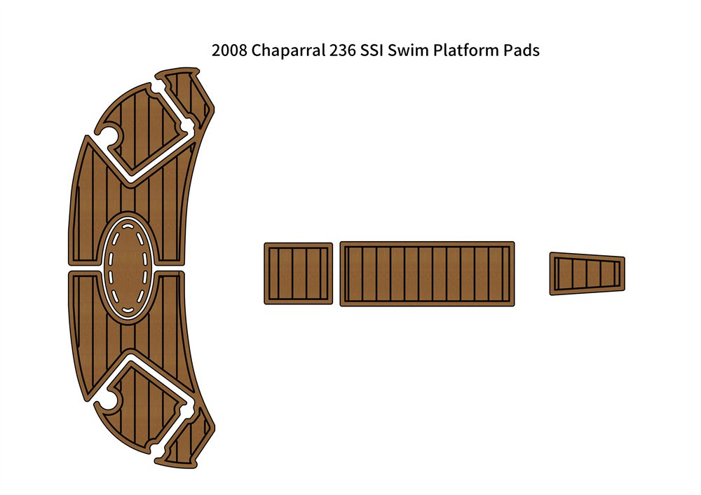 2008 Chaparral 236 SSI Swim Platform Boat EVA Faux Foam TeakDeck FloorPad
