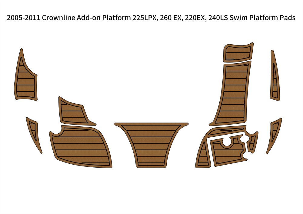 2005-2011 Crownline 225LPX 260EX 220EX 240LS Add-on Swim Platform Boat EVA Floor