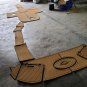 2013 Rinker 246 BR Swim Platform Cockpit Pad Boat EVA Foam Teak Deck Floor Mat