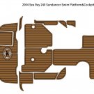 2004 Sea Ray 240 Sundancer Swim Platform Cockpit Pad Boat EVA Foam Teak Floor