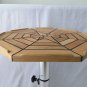 Boat Octagonal Teak Table Top Star Inlay 450/550/750mm Marine Yacht Caravan RV