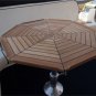 Boat Octagonal Teak Table Top Star Inlay 450/550/750mm Marine Yacht Caravan RV