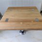 Boat Folding Teak Table Top Plain 13/26X25.6 18.9/37.8X35 Inch Marine Yacht RV