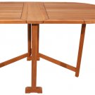 Teak Folding Table Oval Butterfly Retro Design 29.5x55.1x28.3Inch Marine Boat RV