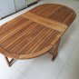 Teak Folding Table Oval Butterfly Retro Design 29.5x55.1x28.3Inch Marine Boat RV
