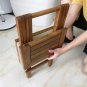 Teak Folding Table Square End-table Side Table 11.8X16.1X19.3 Inch Marine Boat