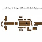 2008 Nautique Super Air 230 Swim Platform Cockpit Boat EVA Foam Teak Floor Pad