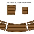 2004 Chaparral 274 Sunesta Swim Platform Boat EVA Foam Teak Deck Floor Pad Mat