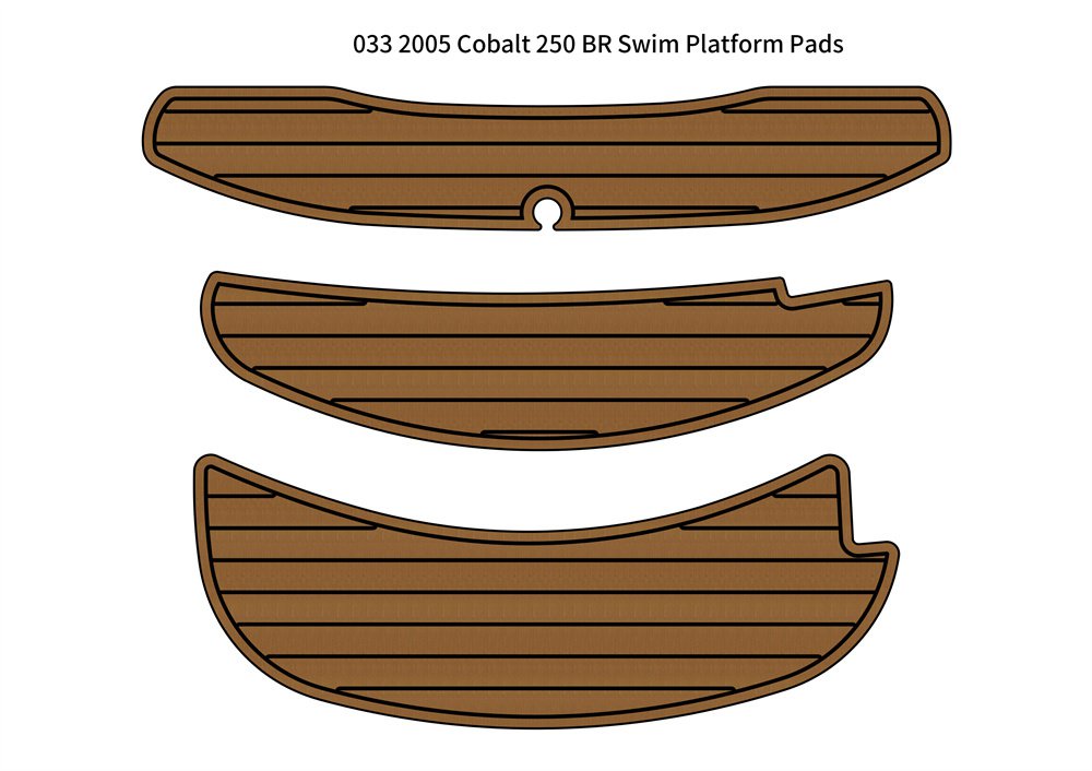2005 Cobalt 250 BR Swim Platform Step Pad Boat EVA Foam Faux Teak Deck Floor Mat