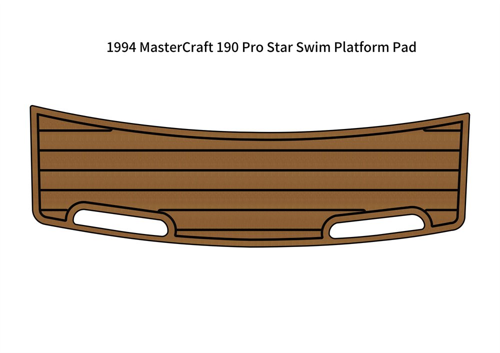 1994 MasterCraft 190 Pro Star Swim Platform Boat EVA Foam Teak Deck Floor Pad