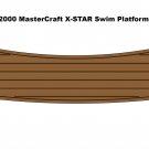 2000 MasterCraft X-STAR Swim Platform Pad Boat EVA Faux Foam Teak Deck Floor Mat