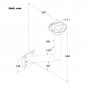Aluminum Table Pedestal With Side Mount Bracket Swivel Top Polished Marine Boat