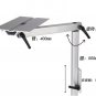 Adjustable 360 Degree Swivel Table Mount Pedestal Aluminum Marine Boat Caravan