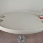 Boat Cockpit White ABS Plastic Oval Table Top 762x460mm 30x18.1 Inch Marine RV